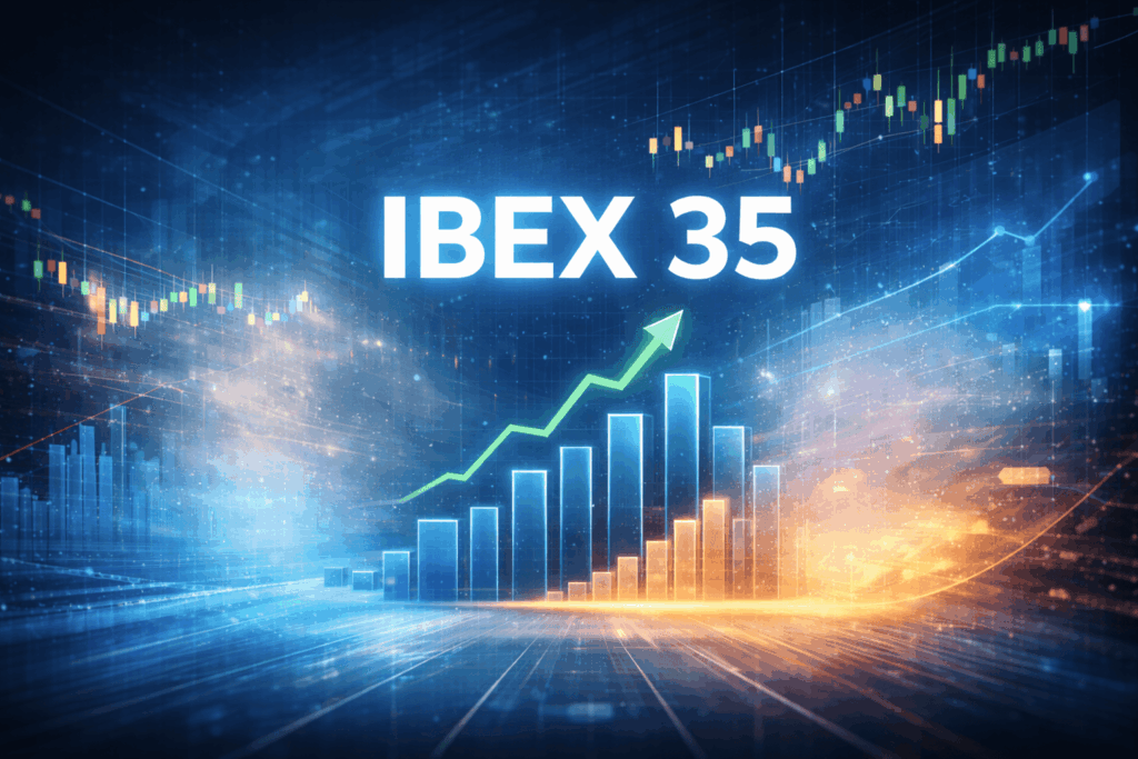 Visualización de mercado bursátil asociada al índice IBEX 35